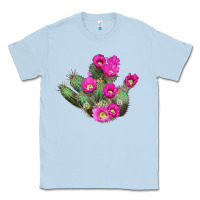 Dusty Blue strawberry hedgehog cactus Classic Tee - LillyAllenDesigns