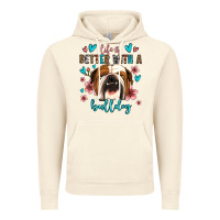 Vintage Artic life is better with a bulldog Vintage Hoodie - Jasminsmagicworld