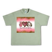 Oil Green peace love shih tzu Urban Heavy Tee - Jasminsmagicworld