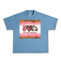 Pebble Blue peace love shih tzu Urban Heavy Tee - Jasminsmagicworld
