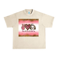 Sandshell peace love shih tzu Urban Heavy Tee - Jasminsmagicworld