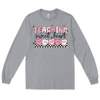 Heather Grey teaching sweetheart Long Sleeve Tee - MaliasSmallBusiness