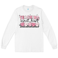 White teaching sweetheart Long Sleeve Tee - MaliasSmallBusiness
