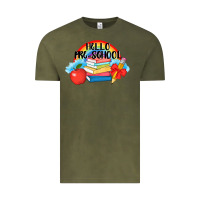 Vintage Olive Hello Pre School Vintage Tee - AdoDesignShop
