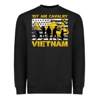 Black 1st air cavalry vietnam veteran Heavyweight Sweatshirt - Jasminsmagicworld