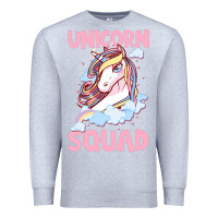Heather Grey Unicorn Squad Premium Sweatshirt - Bettercallsaul