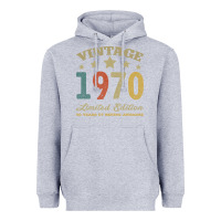 Heather Grey Vintage 1970 Limited Edition 50 Years Of Being Awesome Heavyweight Hoodie - Bettercallsaul