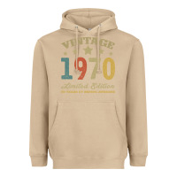 Mushroom Vintage 1970 Limited Edition 50 Years Of Being Awesome Heavyweight Hoodie - Bettercallsaul