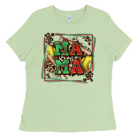 Matcha softball mama with leopard Ladies Tee - Zillion Design Studio