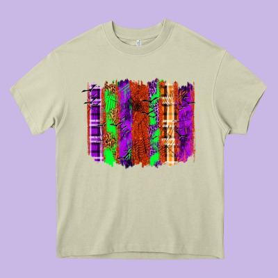 Halloween Brushstrokes Heavy Core Tee Designed By Texasbilliewilder