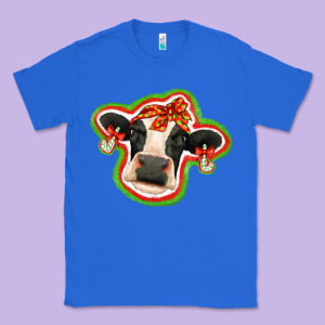 Christmas Heifer Classic Tee Designed By Jasminsmagicworld