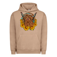 Pigment Burro cow sunflower leopard Urban Hoodie - OliviaCreatesArt