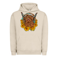 Pigment French Oak cow sunflower leopard Urban Hoodie - OliviaCreatesArt