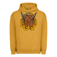 Pigment Peanut Butter cow sunflower leopard Urban Hoodie - OliviaCreatesArt