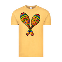 Vintage Mustard mexican maracas Vintage Tee - AdoDesignShop
