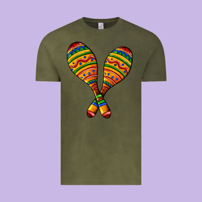 Mexican Maracas Vintage Tee Designed By Adodesignshop