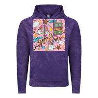 Cloud Purple school with rainbow seamless pattern Vintage Hoodie - BundleAndBundleShop