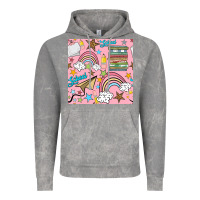 Cloud Rock school with rainbow seamless pattern Vintage Hoodie - BundleAndBundleShop