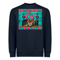 Navy Western Bengal Cat Mom Heavyweight Sweatshirt - LillyAllenDesigns