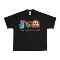 Black peace love labradoodle Urban Heavy Tee - Jasminsmagicworld