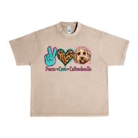French Oak peace love labradoodle Urban Heavy Tee - Jasminsmagicworld
