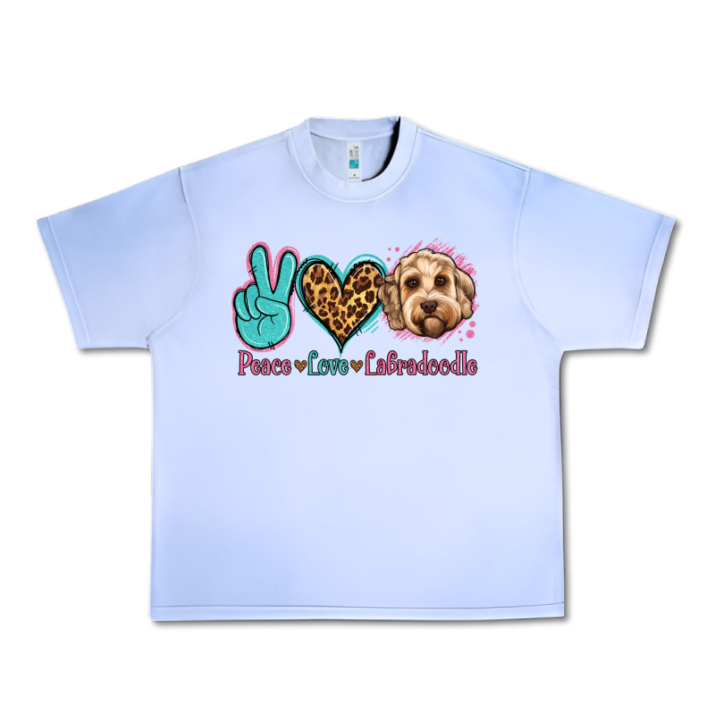 Peace Love Labradoodle Urban Heavy Tee by Jasminsmagicworld | Teevron