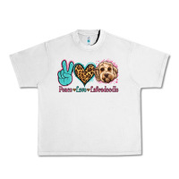 Lunar Rock peace love labradoodle Urban Heavy Tee - Jasminsmagicworld