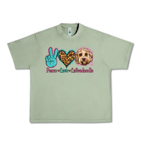 Oil Green peace love labradoodle Urban Heavy Tee - Jasminsmagicworld