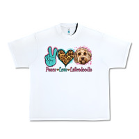 White peace love labradoodle Urban Heavy Tee - Jasminsmagicworld