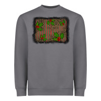 Storm christmas plaid leopard mistletoe background Heavyweight Sweatshirt - BarkalooDesign