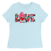 Baby Blue gnome love Ladies Tee - JahusDesignShop