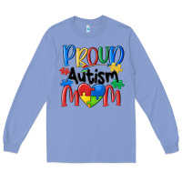 Colony Blue proud autism mom Long Sleeve Tee - MaliasSmallBusiness