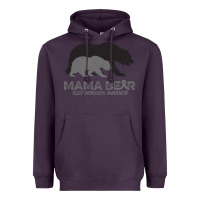 Plum Mama Bear Sleep Disorders Awareness Heavyweight Hoodie - Bettercallsaul