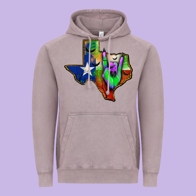 Texas Map Halloween Vintage Hoodie Designed By Jahusdesignshop