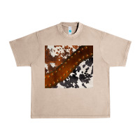 French Oak cowhide leather Urban Heavy Tee - BarkalooDesign
