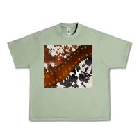 Oil Green cowhide leather Urban Heavy Tee - BarkalooDesign
