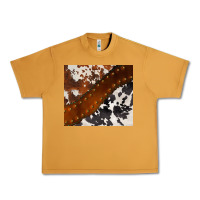Peanut Butter cowhide leather Urban Heavy Tee - BarkalooDesign