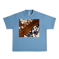 Pebble Blue cowhide leather Urban Heavy Tee - BarkalooDesign