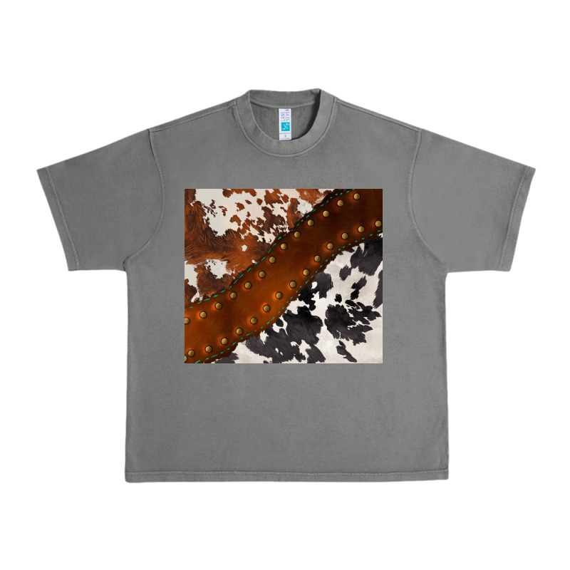 Cowhide Leather Urban Heavy Tee by BarkalooDesign | Teevron