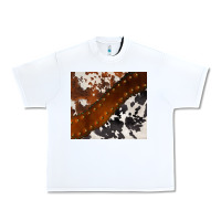 White cowhide leather Urban Heavy Tee - BarkalooDesign