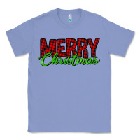 Colony Blue merry christmas tartan Classic Tee - Jasminsmagicworld