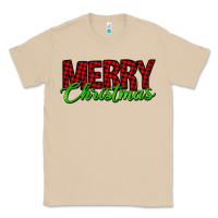 Mushroom merry christmas tartan Classic Tee - Jasminsmagicworld