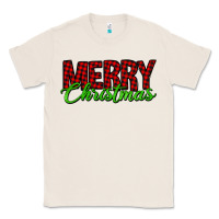 Natural merry christmas tartan Classic Tee - Jasminsmagicworld