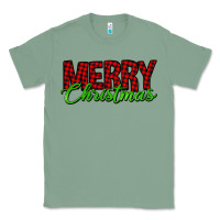 Sage merry christmas tartan Classic Tee - Jasminsmagicworld