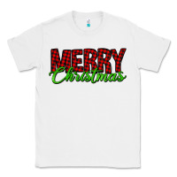White merry christmas tartan Classic Tee - Jasminsmagicworld