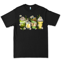 Black daisy coffee cups Premium Tee - Zillion Design Studio