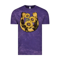 Horseshoe Sunflower Camouflage Vintage Tee | Teevron