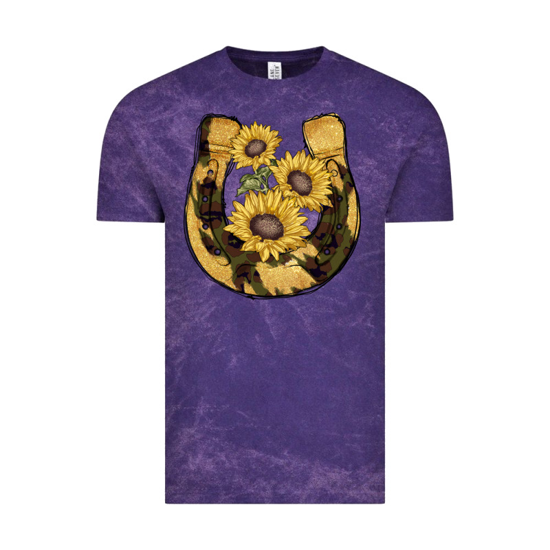 Horseshoe Sunflower Camouflage Vintage Tee by AdoDesignShop | Teevron