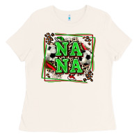 Bone soccer nana with leopard Ladies Tee - Zillion Design Studio