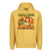 Antique Gold Farm Fresh Pumpkins Premium Hoodie - texasbilliewilder